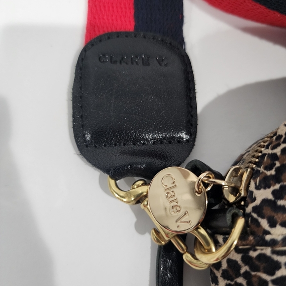 Clare V. Midi Sac Leopard Print Leather Crossbody bag - Picture 3 of 8